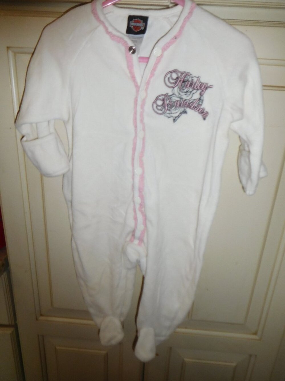 Harley Davidson One Piece Pajamas (12 Mos)